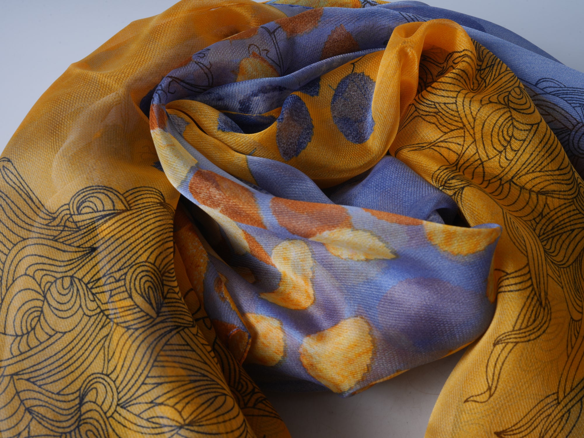 Lemon Yellow Soft Beach Scarf