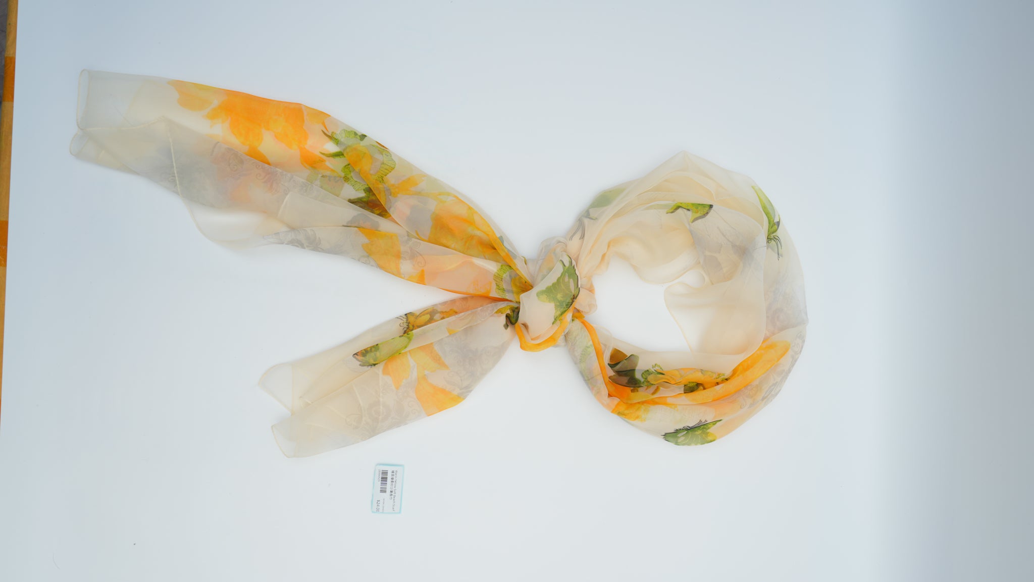 Warm Yellow Soft Beach Scarf