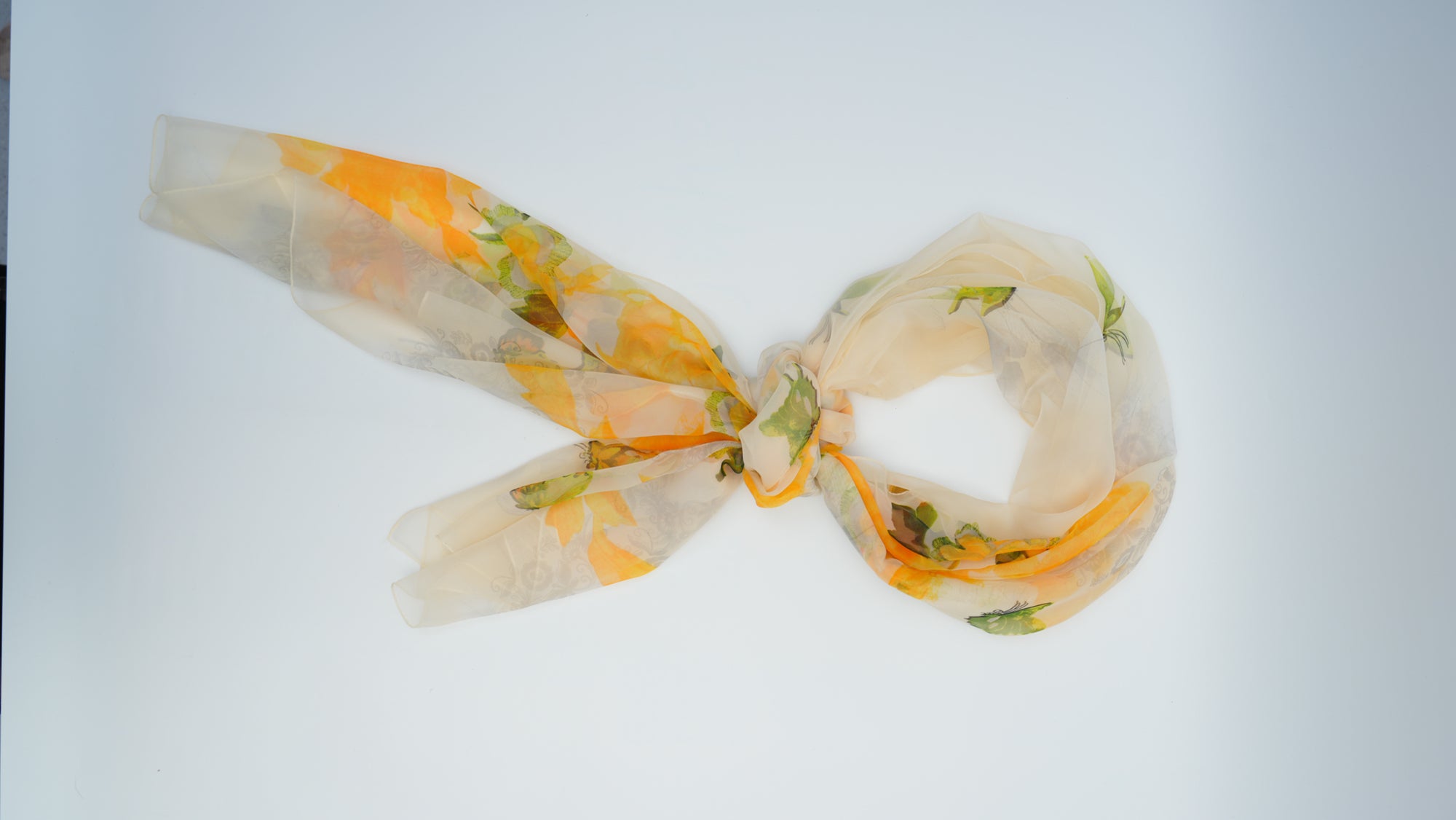 Warm Yellow Soft Beach Scarf