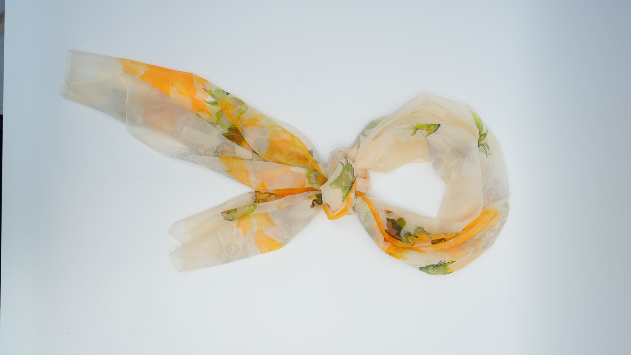 Warm Yellow Soft Beach Scarf