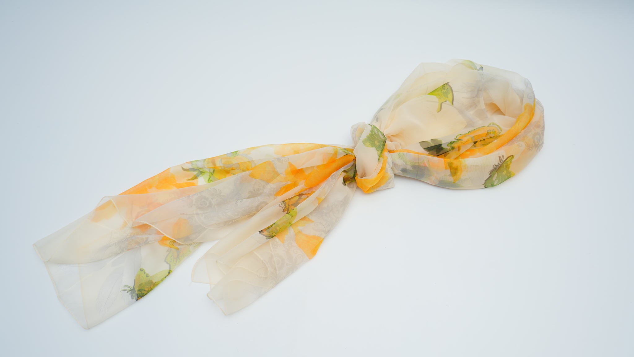 Warm Yellow Soft Beach Scarf