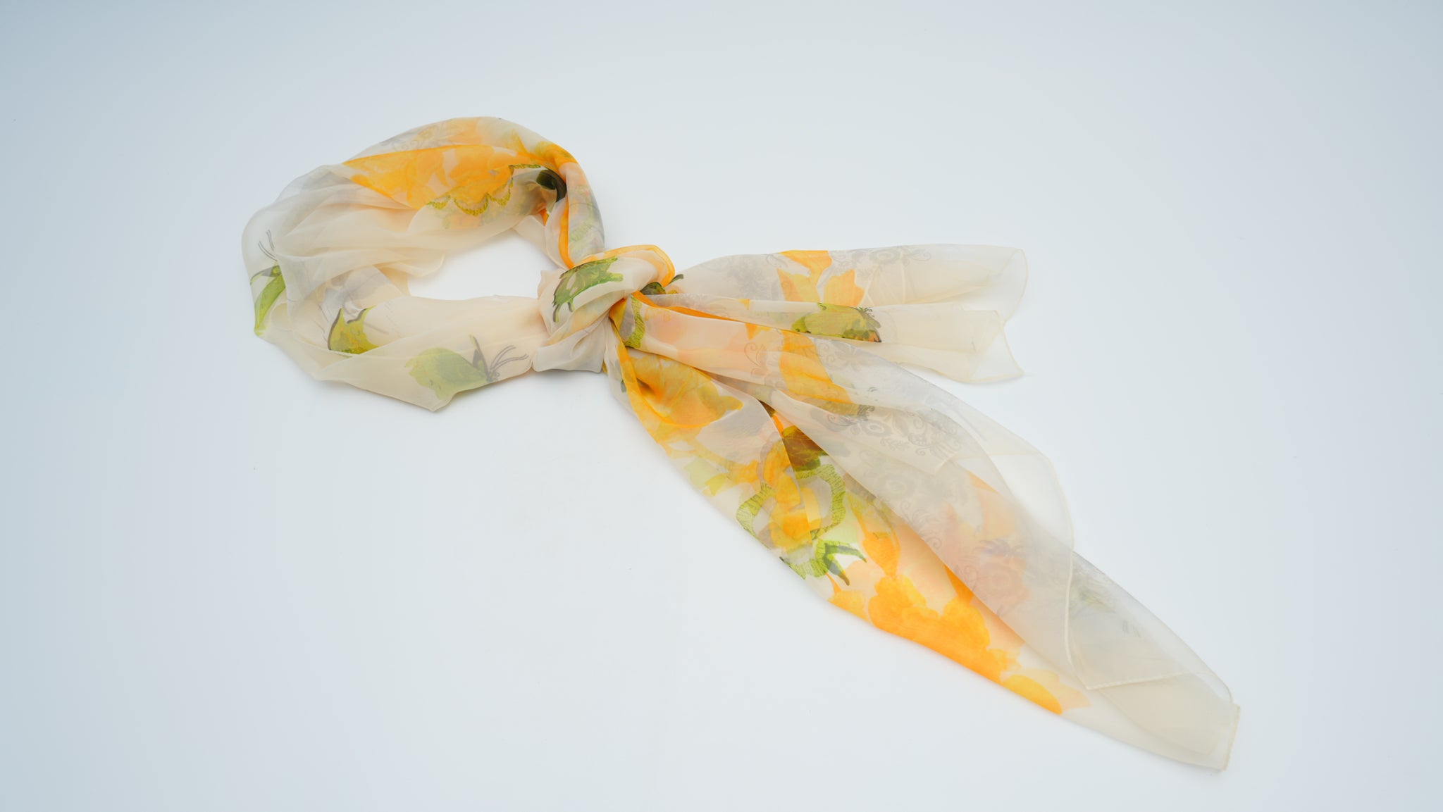 Warm Yellow Soft Beach Scarf