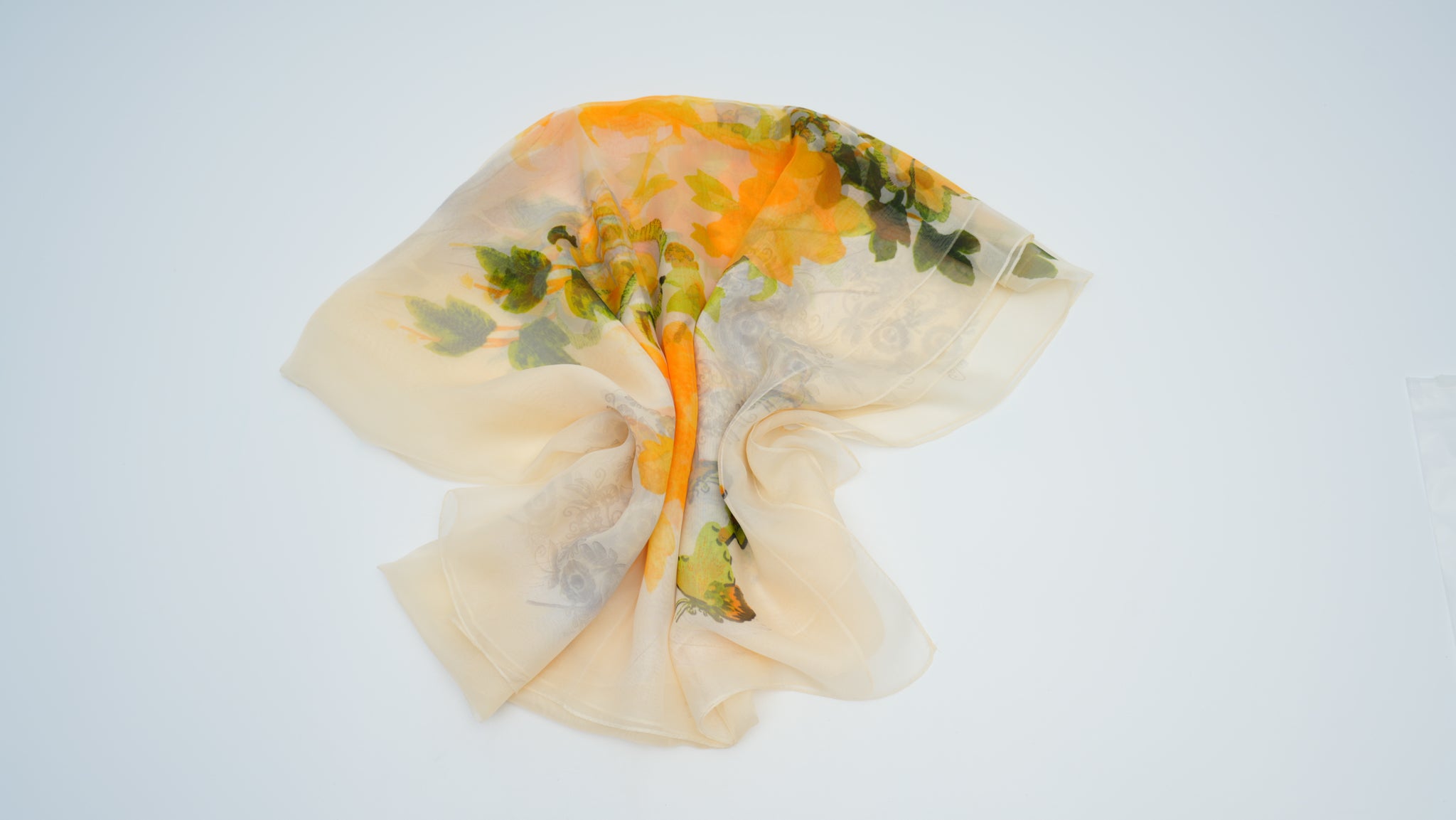 Warm Yellow Soft Beach Scarf