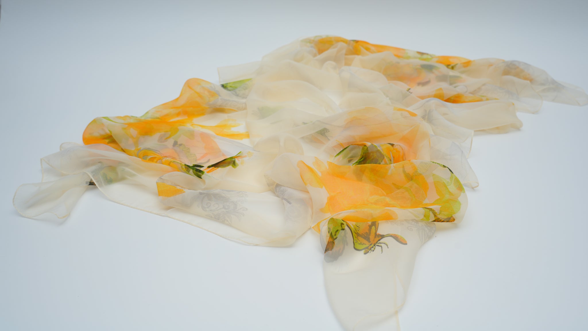 Warm Yellow Soft Beach Scarf