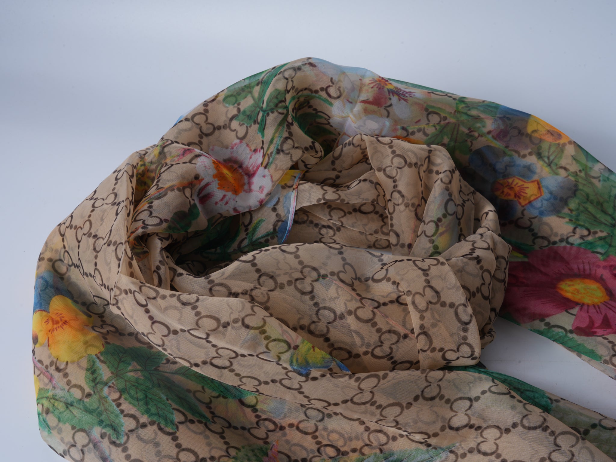 Floral Shadow Soft Beach Scarf