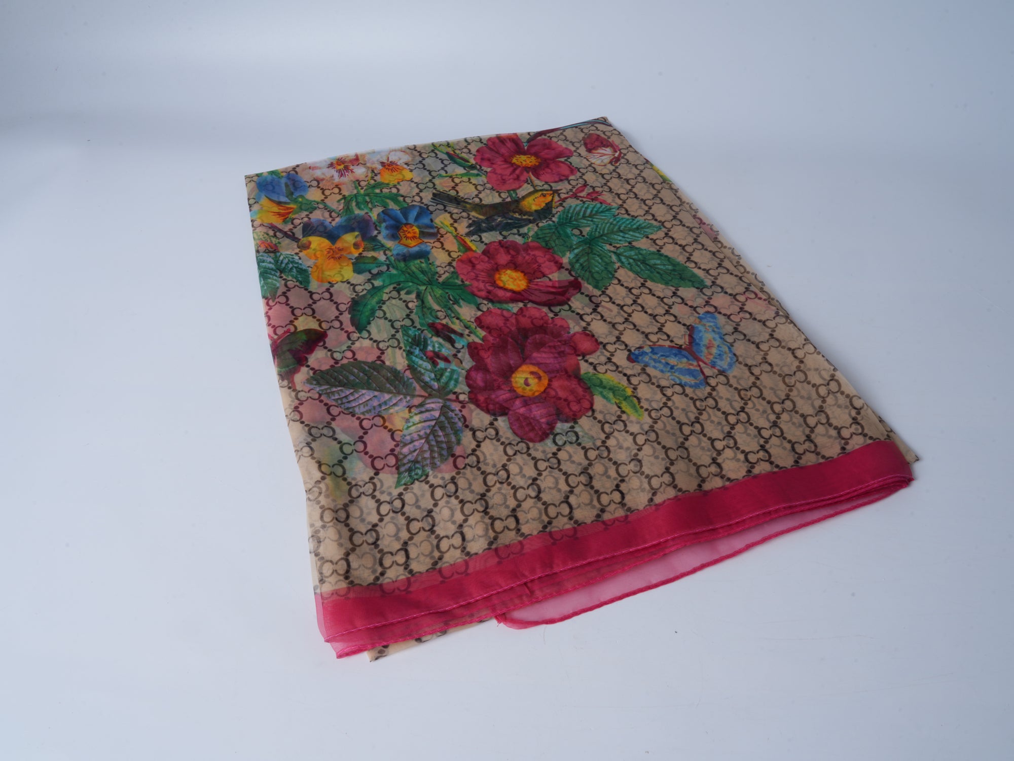 Floral Shadow Soft Beach Scarf