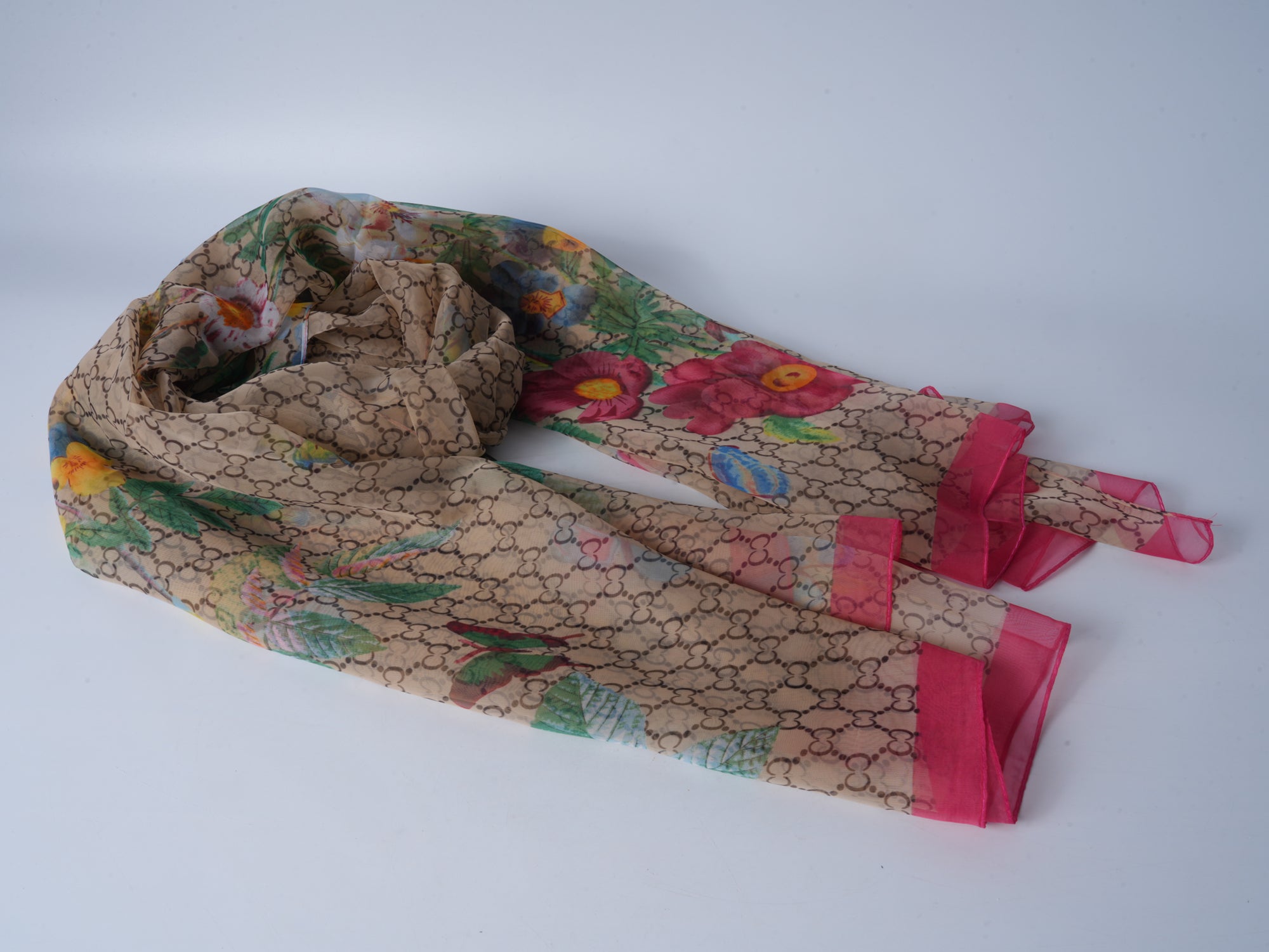 Floral Shadow Soft Beach Scarf