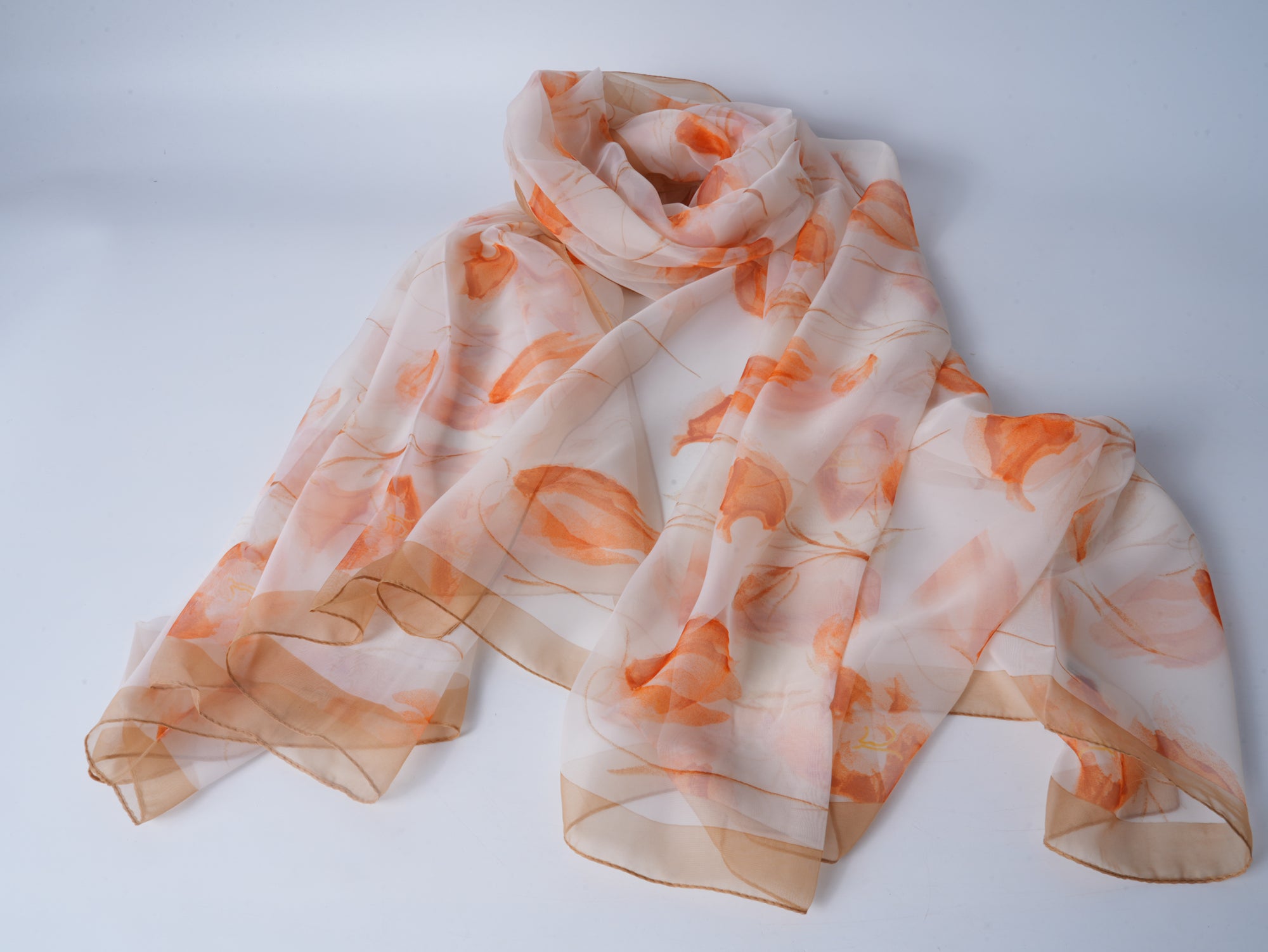 Pink Orange Soft Beach Scarf