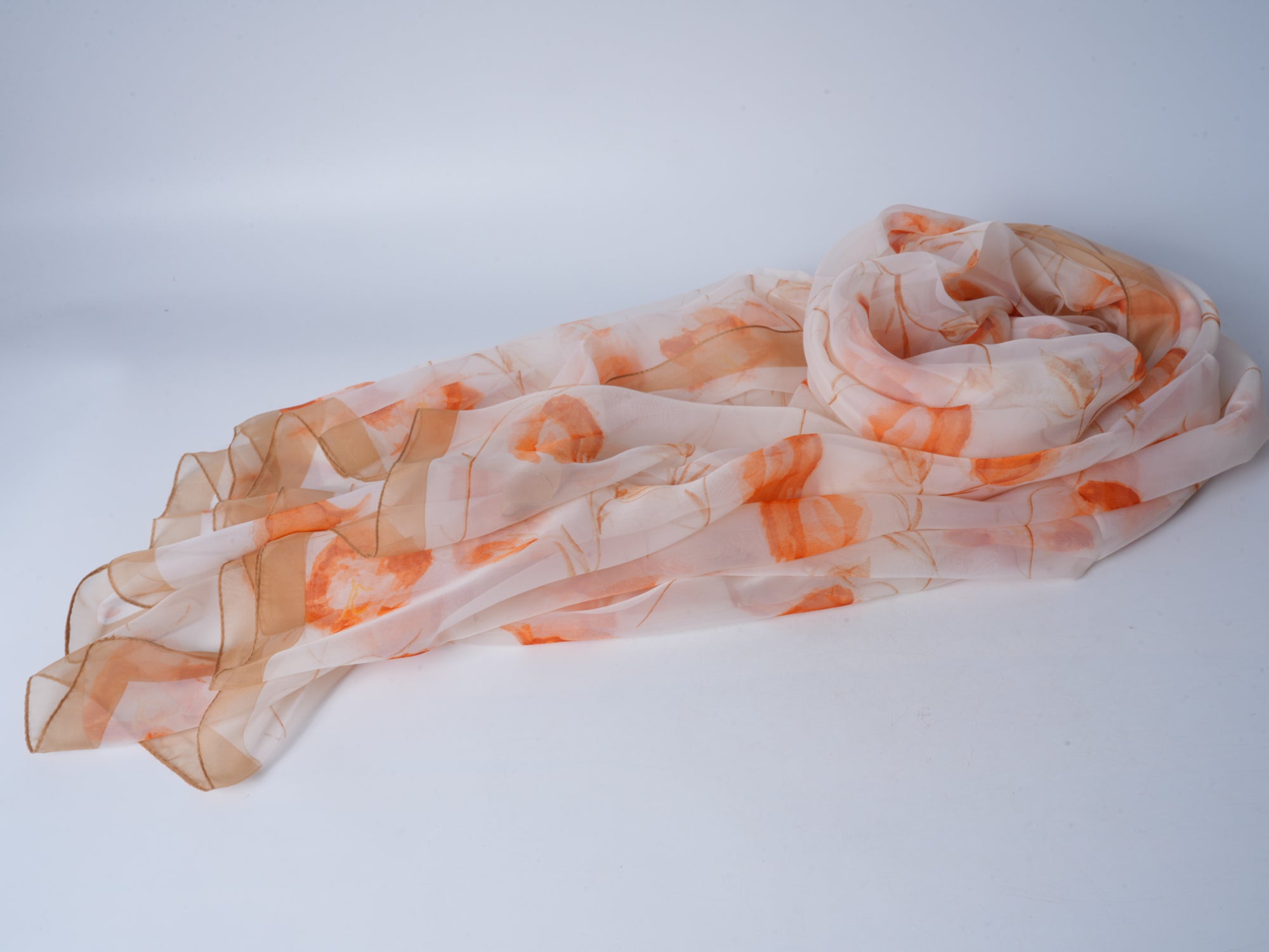 Pink Orange Soft Beach Scarf