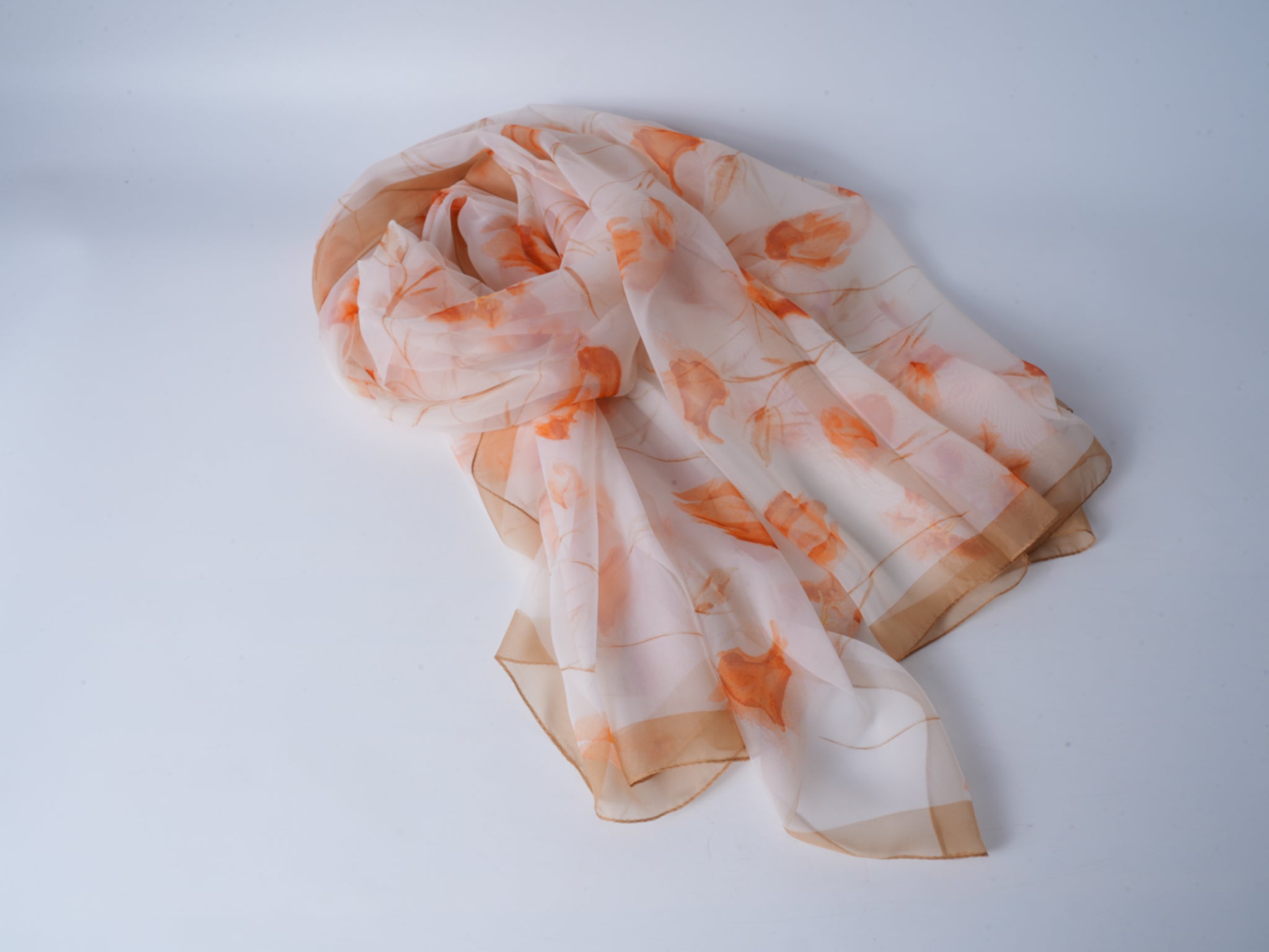 Pink Orange Soft Beach Scarf