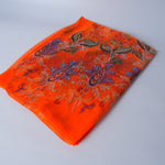 Vibrant Orange Soft Beach Scarf