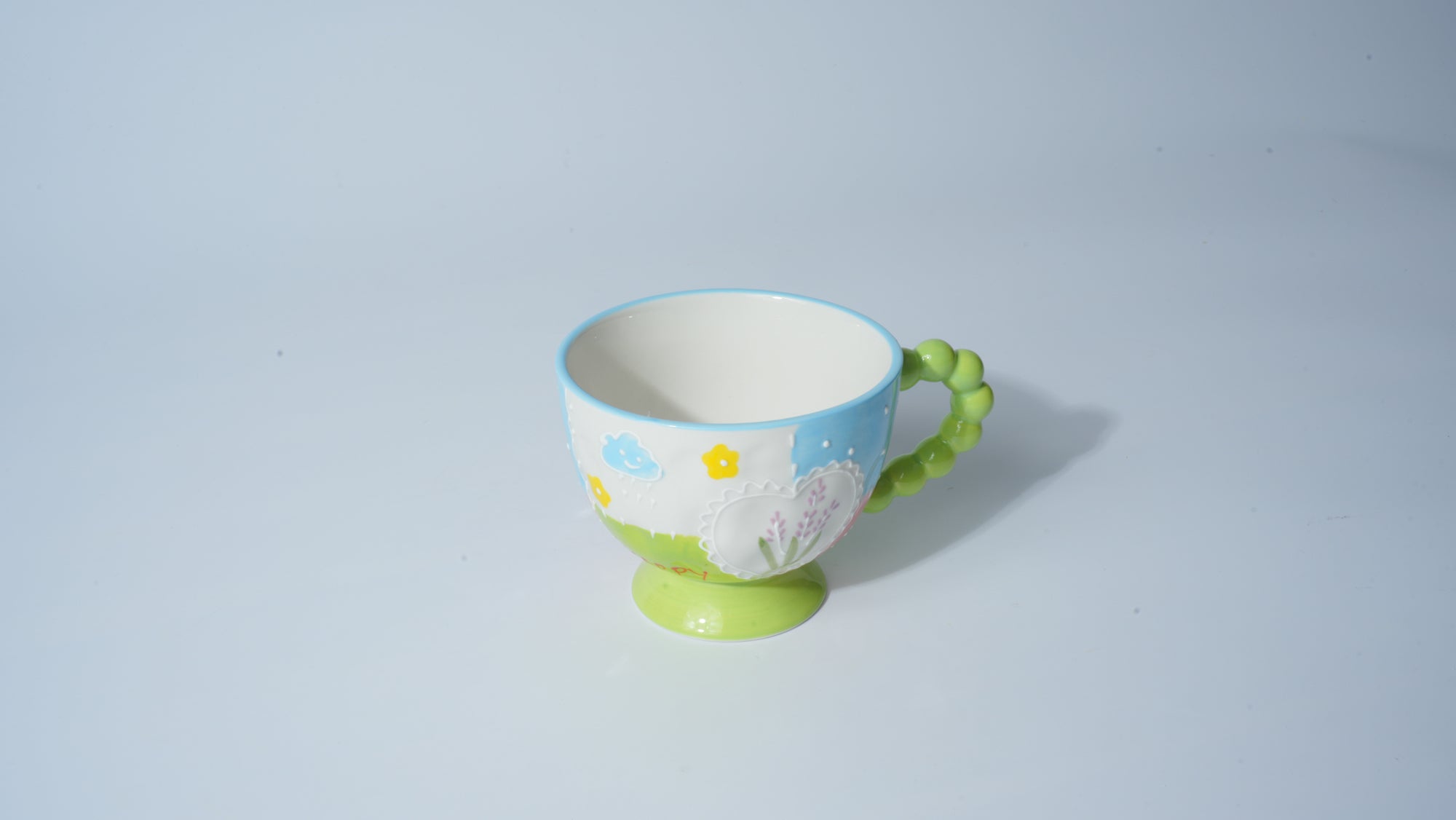 Blue Sky Flower Cartoon Cup