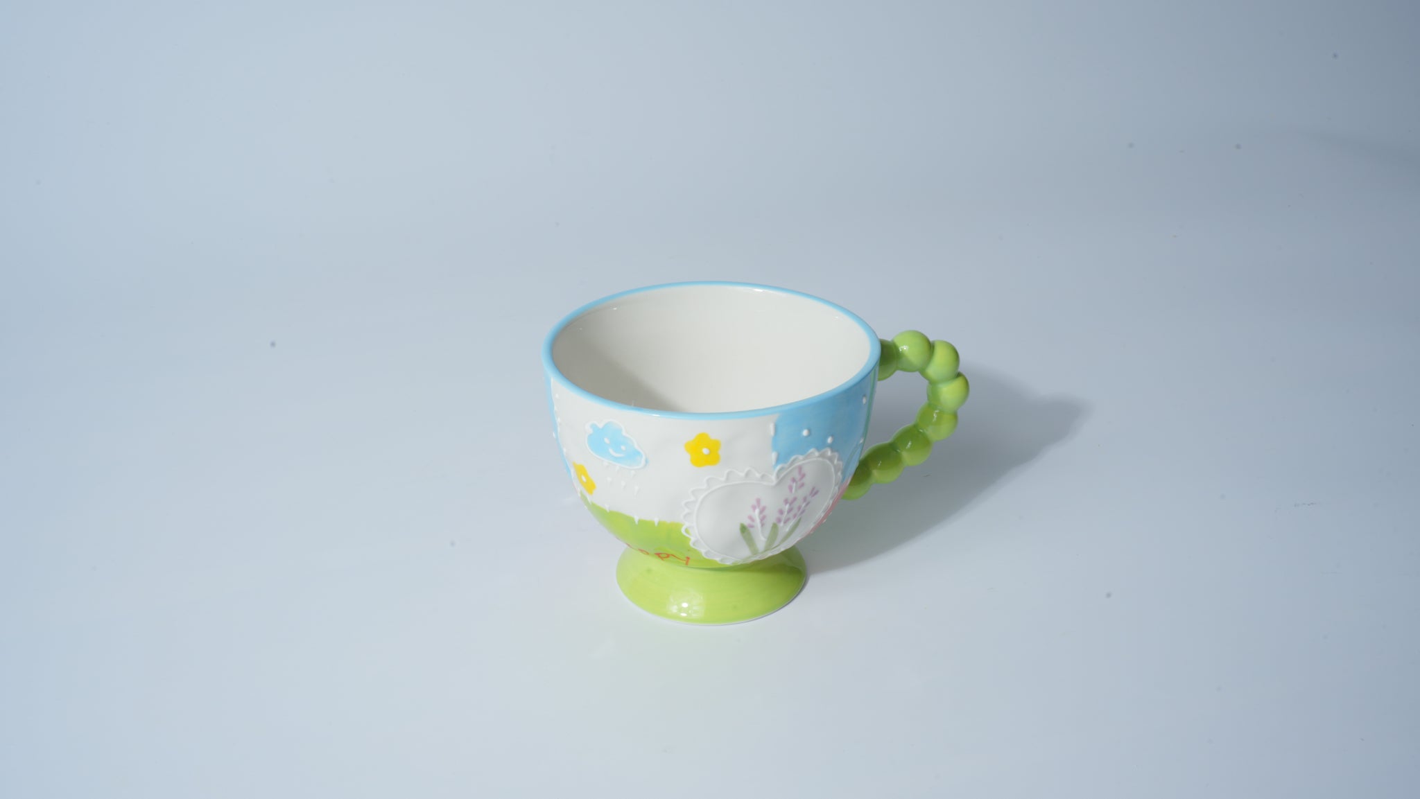 Blue Sky Flower Cartoon Cup
