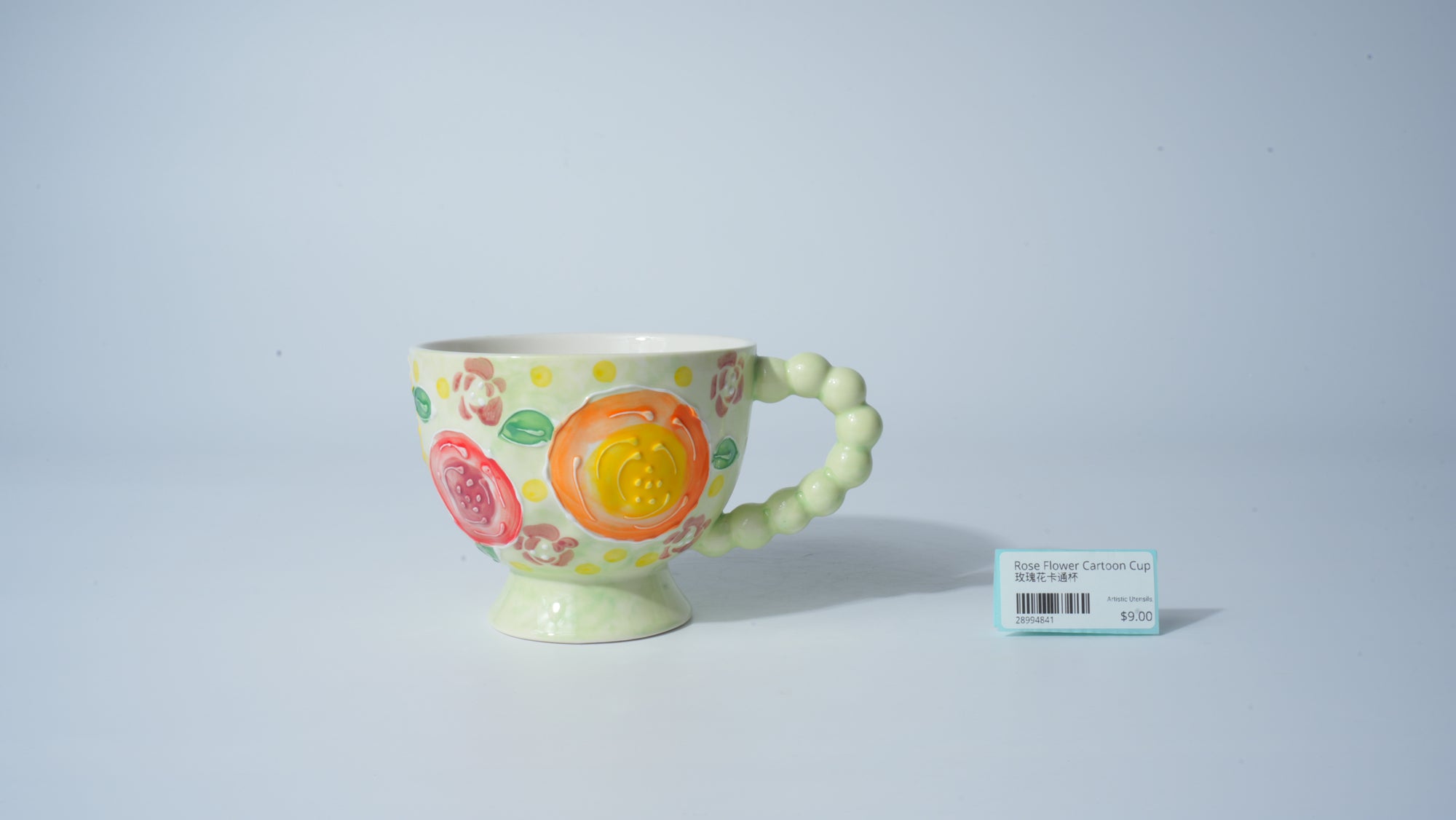 Rose Flower Cartoon Cup