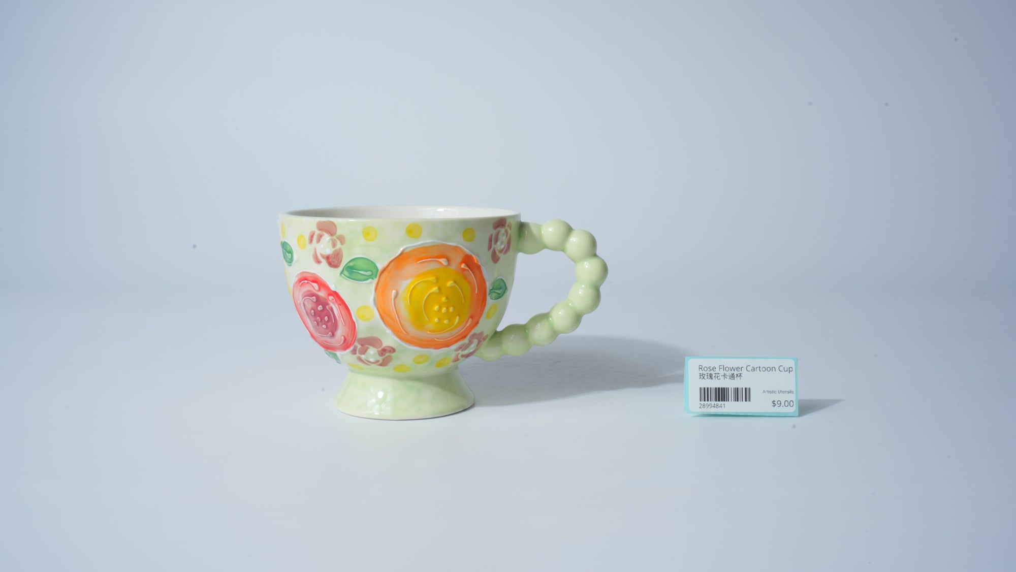Rose Flower Cartoon Cup