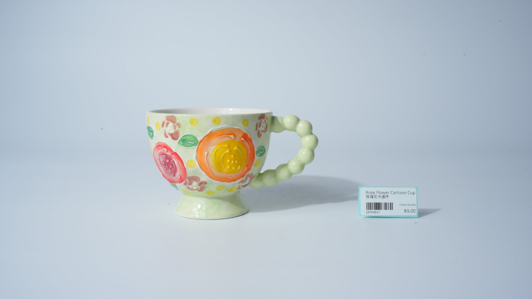 Rose Flower Cartoon Cup