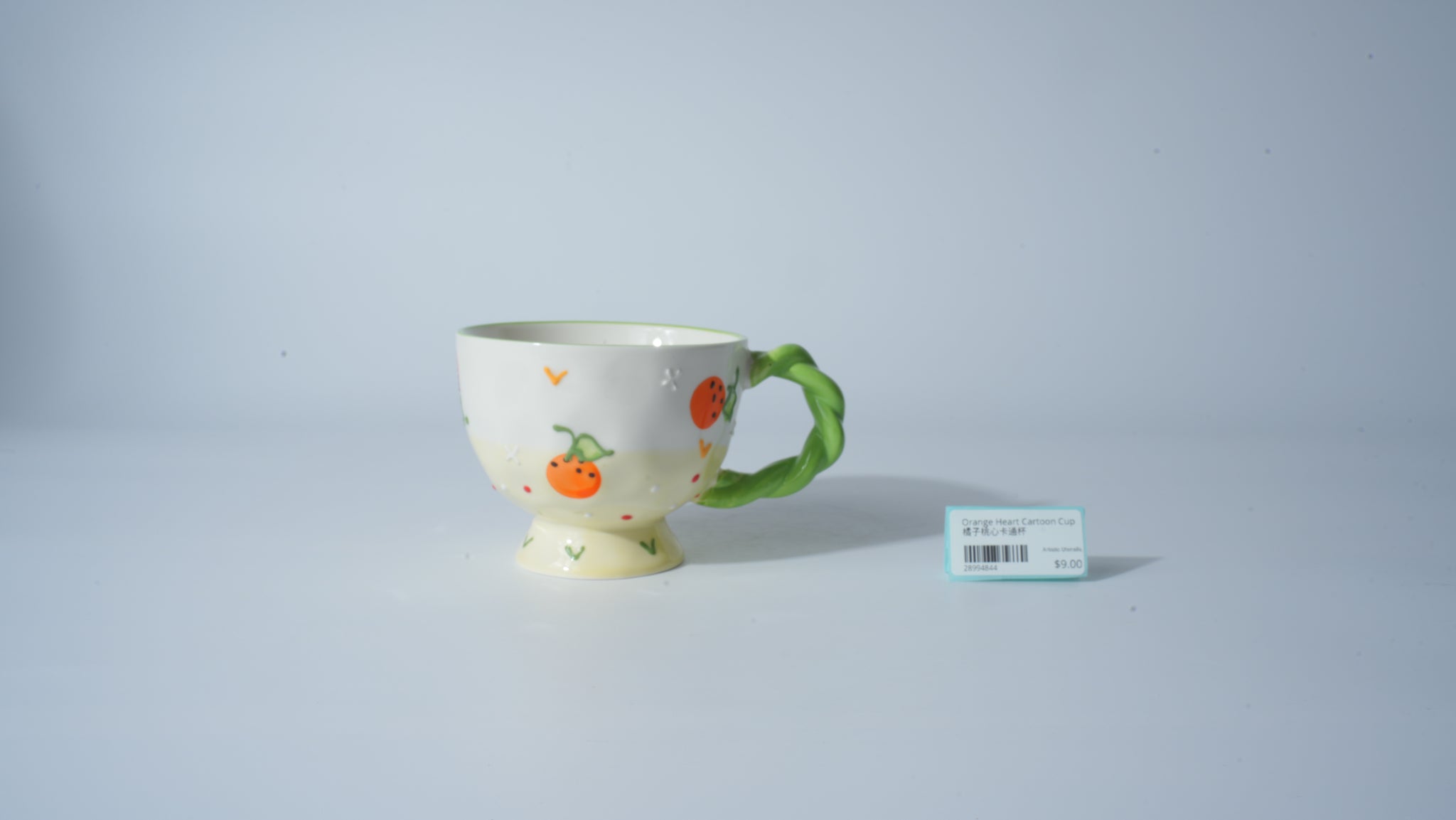 Orange Heart Cartoon Cup