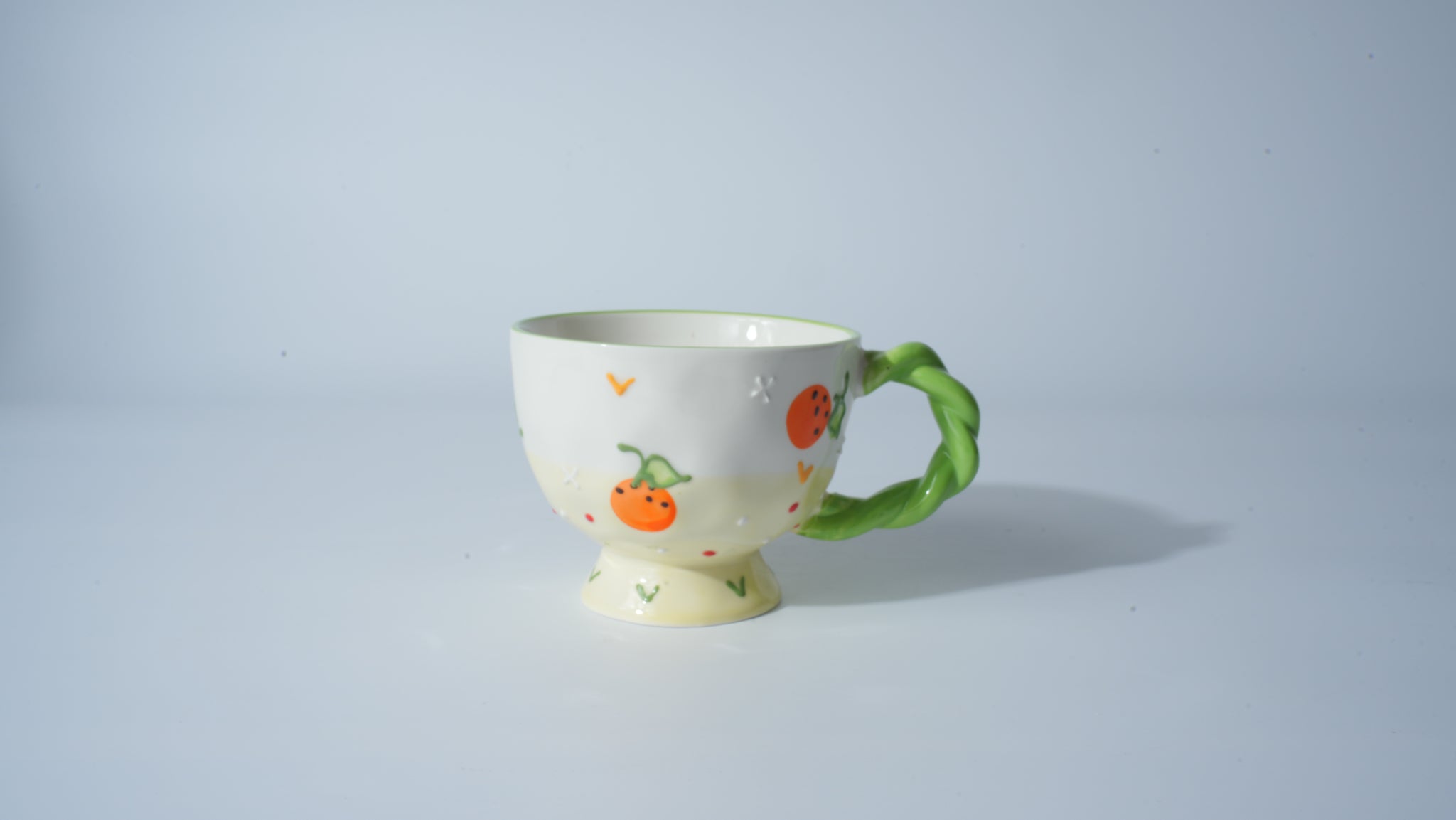 Orange Heart Cartoon Cup