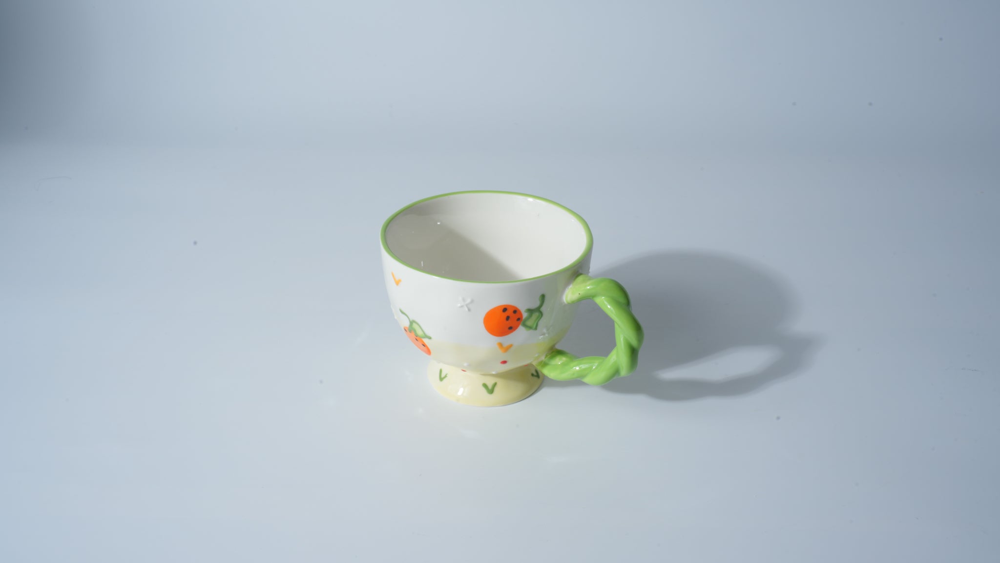 Orange Heart Cartoon Cup