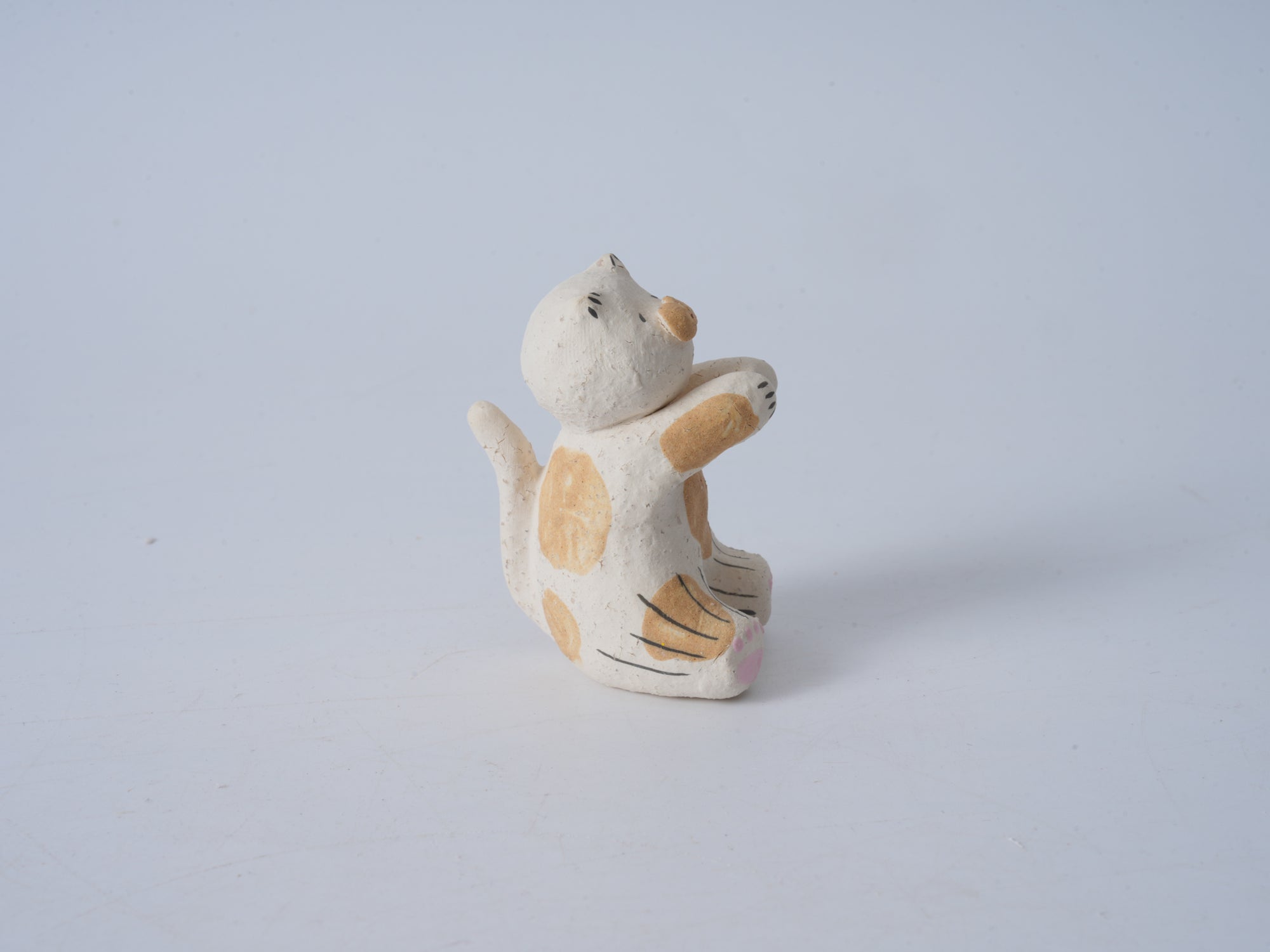 Rustic Sitting Pig Figurine
