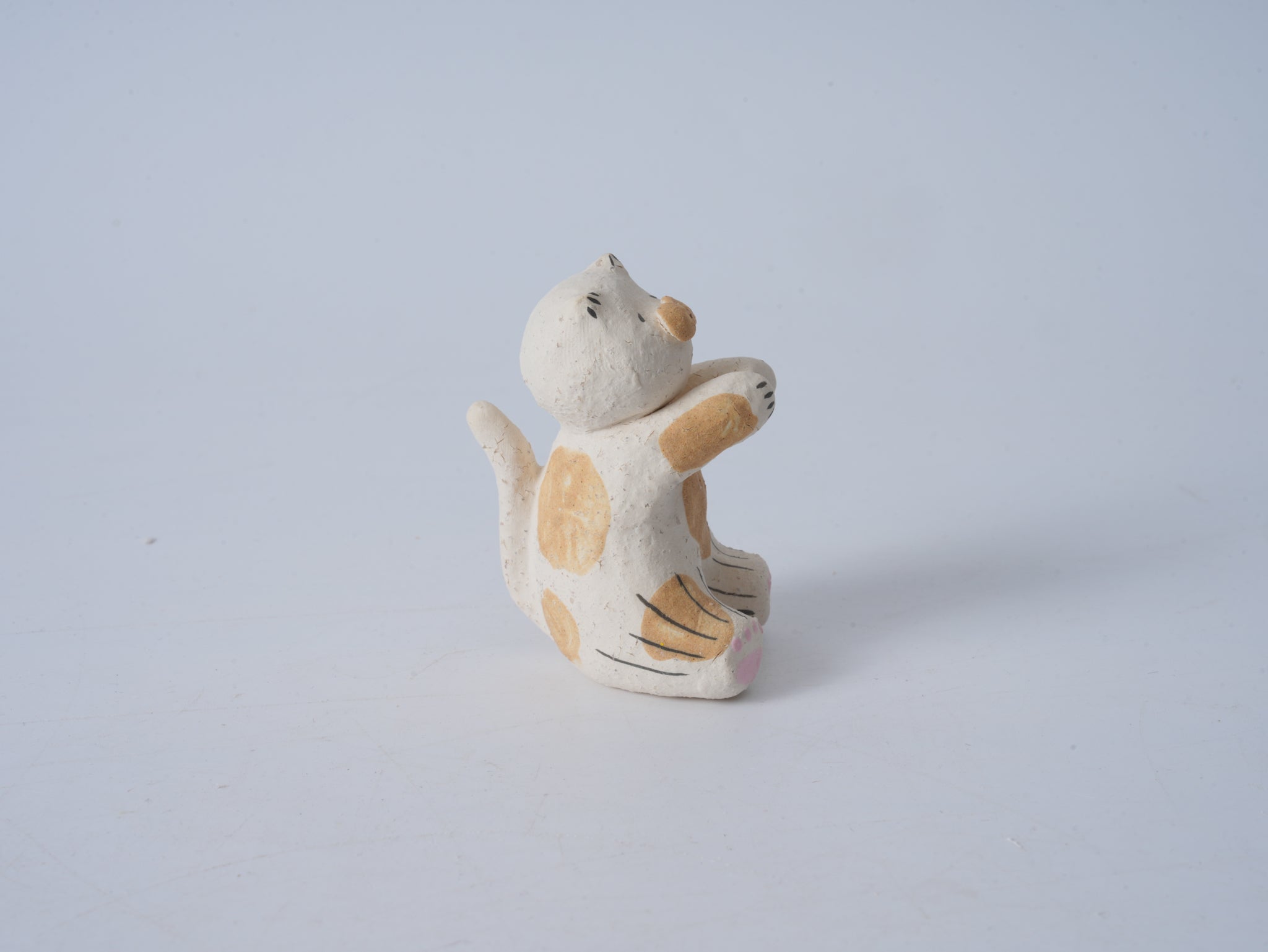 Rustic Sitting Pig Figurine