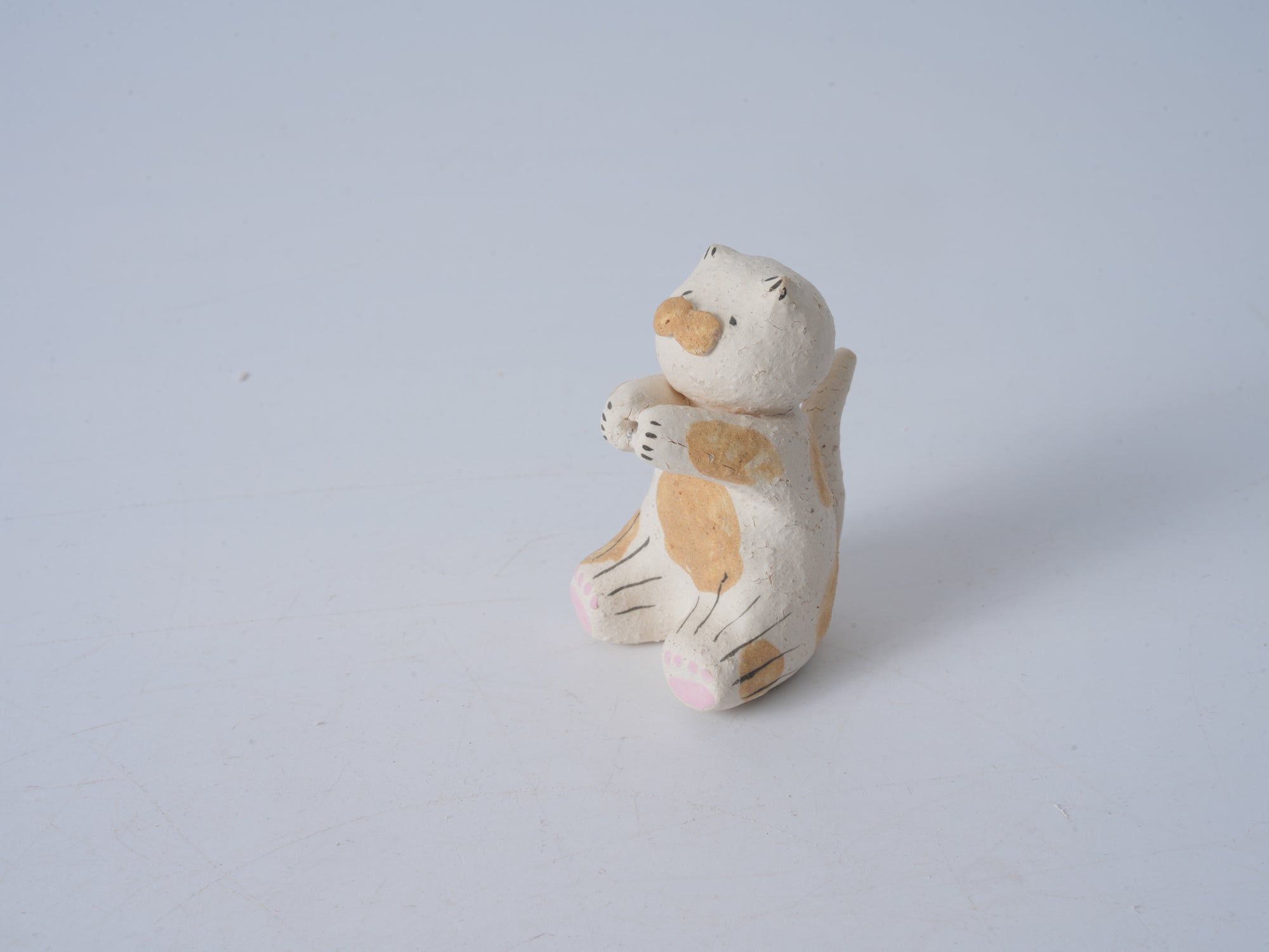 Rustic Sitting Pig Figurine