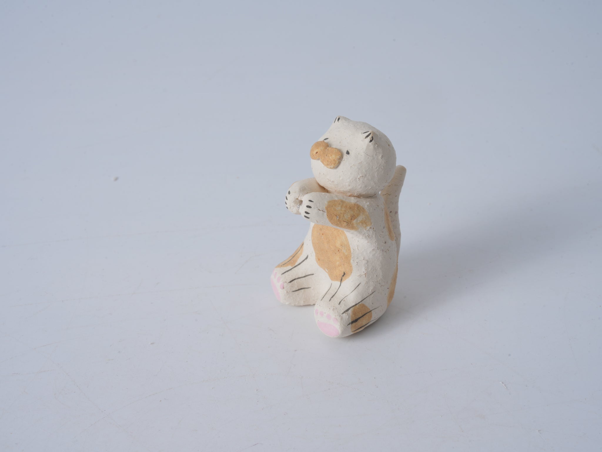 Rustic Sitting Pig Figurine