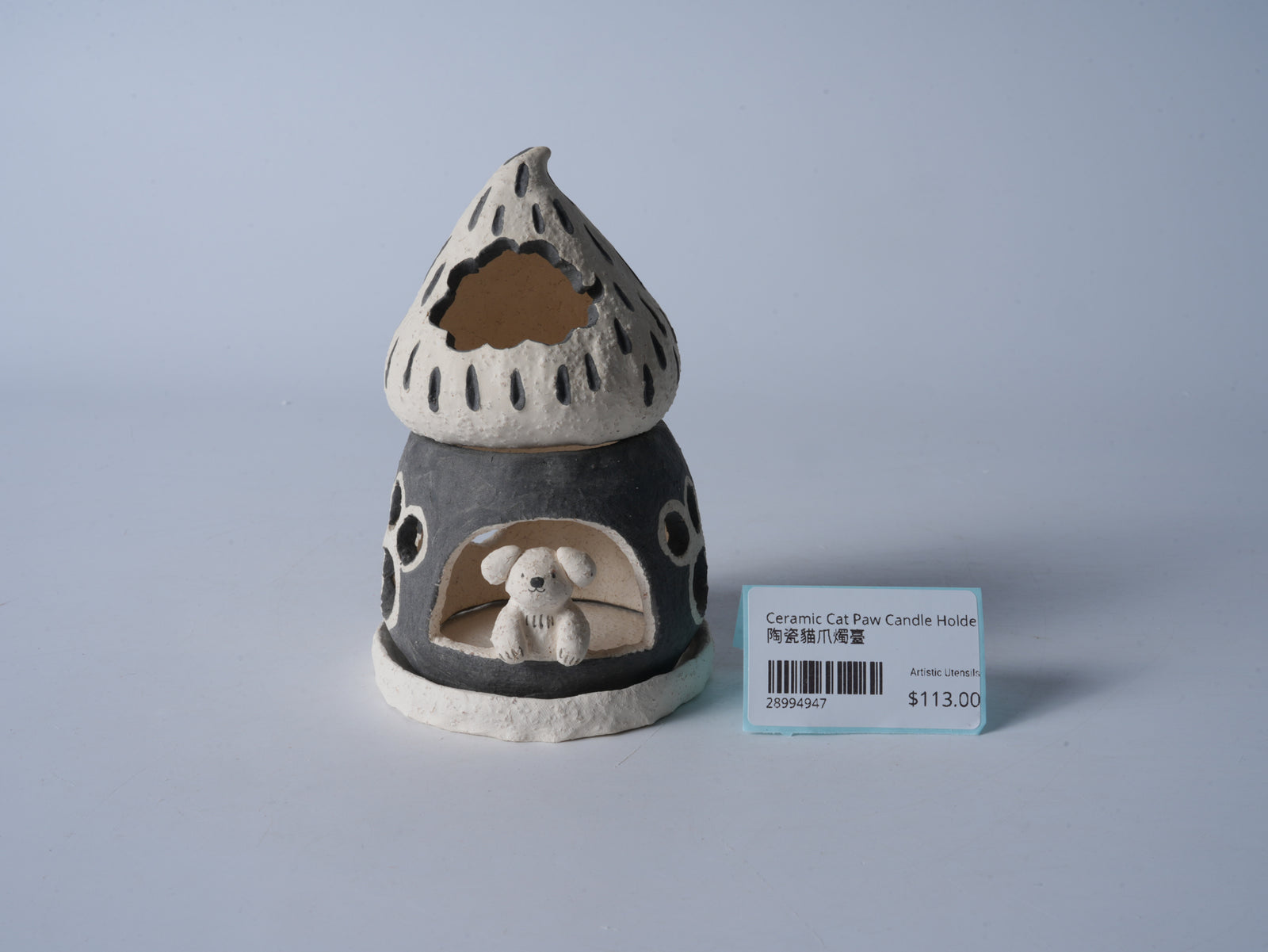 Ceramic Cat Paw Candle Holder