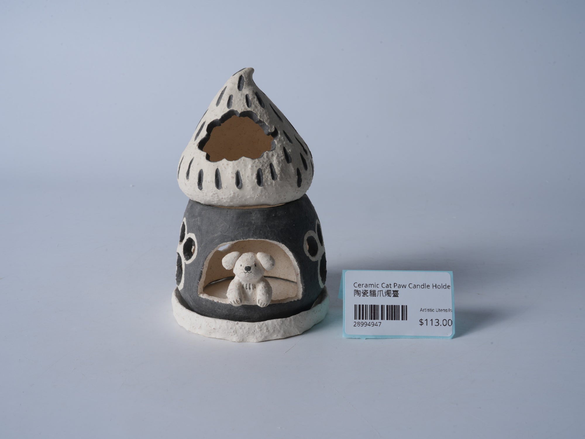 Ceramic Cat Paw Candle Holder