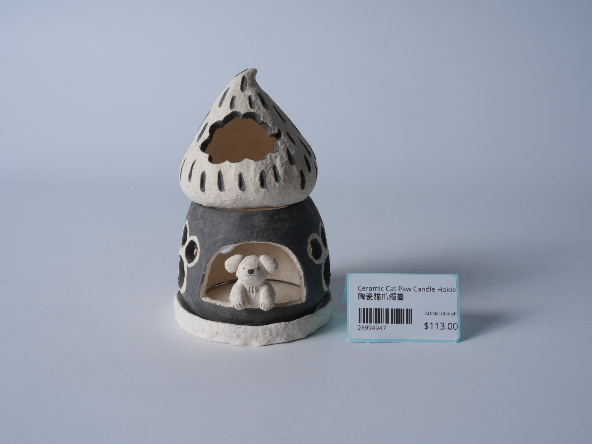 Ceramic Cat Paw Candle Holder