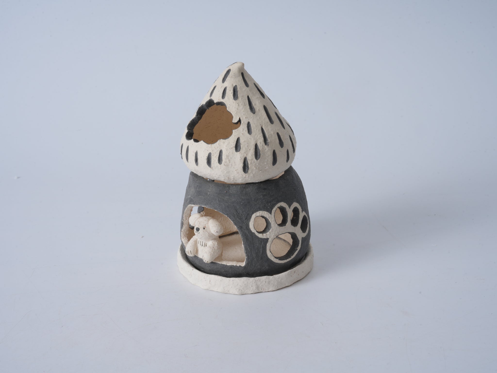Ceramic Cat Paw Candle Holder