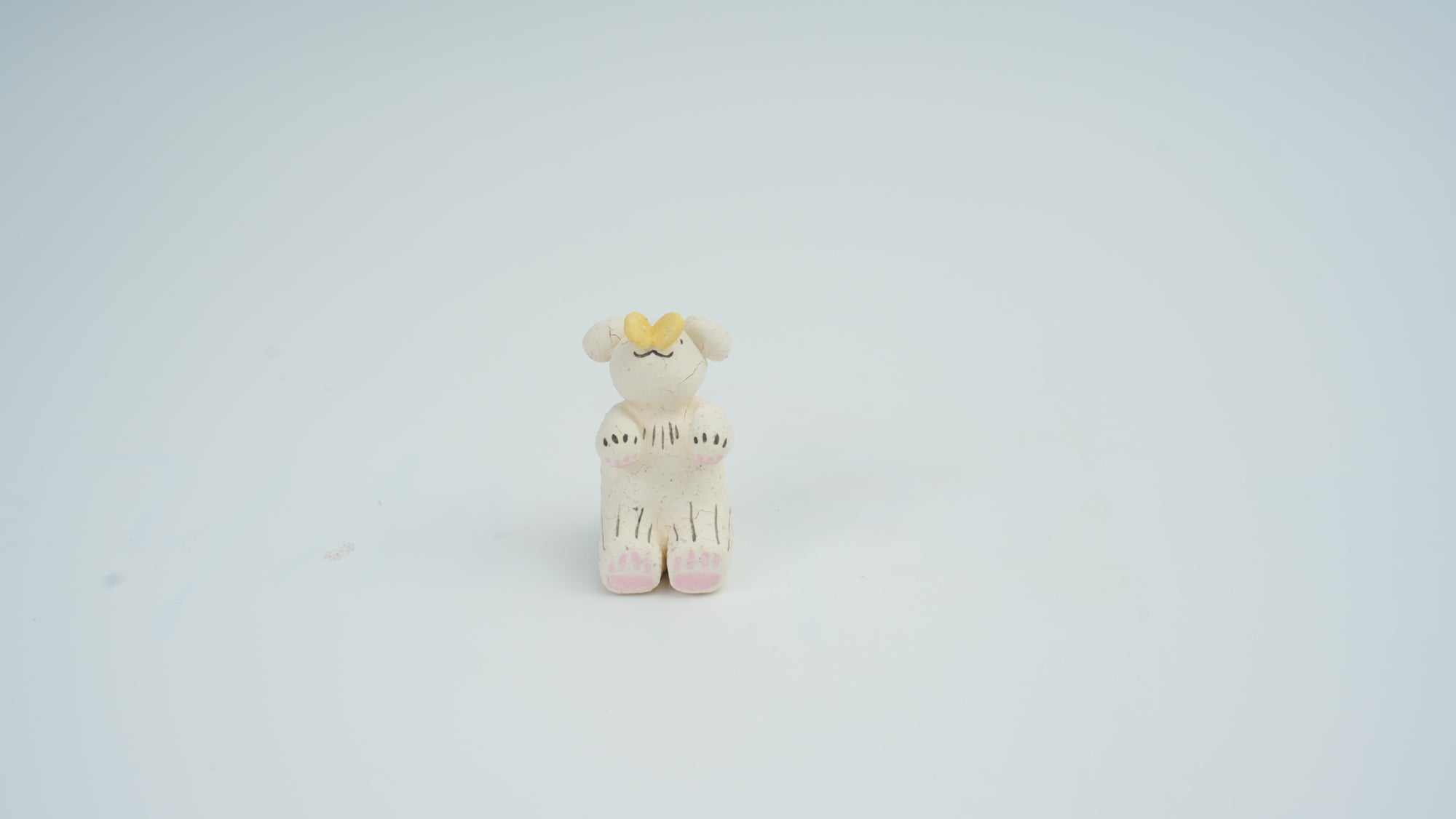 Small Animal Teasing Butterfly Figurine