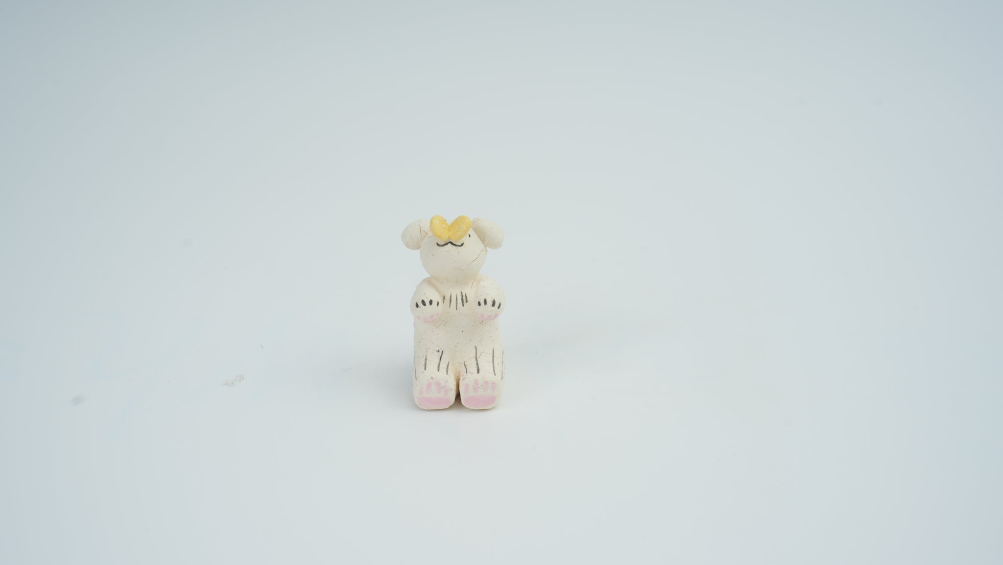 Small Animal Teasing Butterfly Figurine