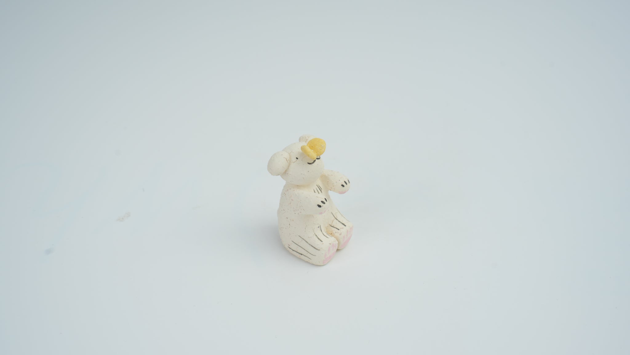 Small Animal Teasing Butterfly Figurine