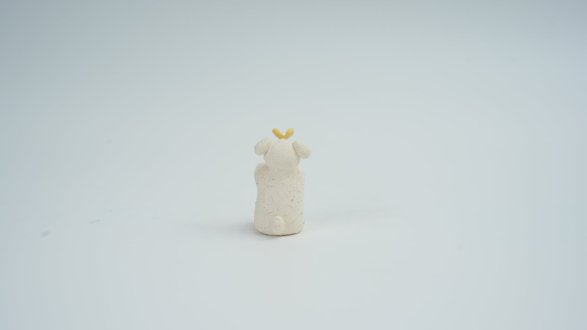 Small Animal Teasing Butterfly Figurine