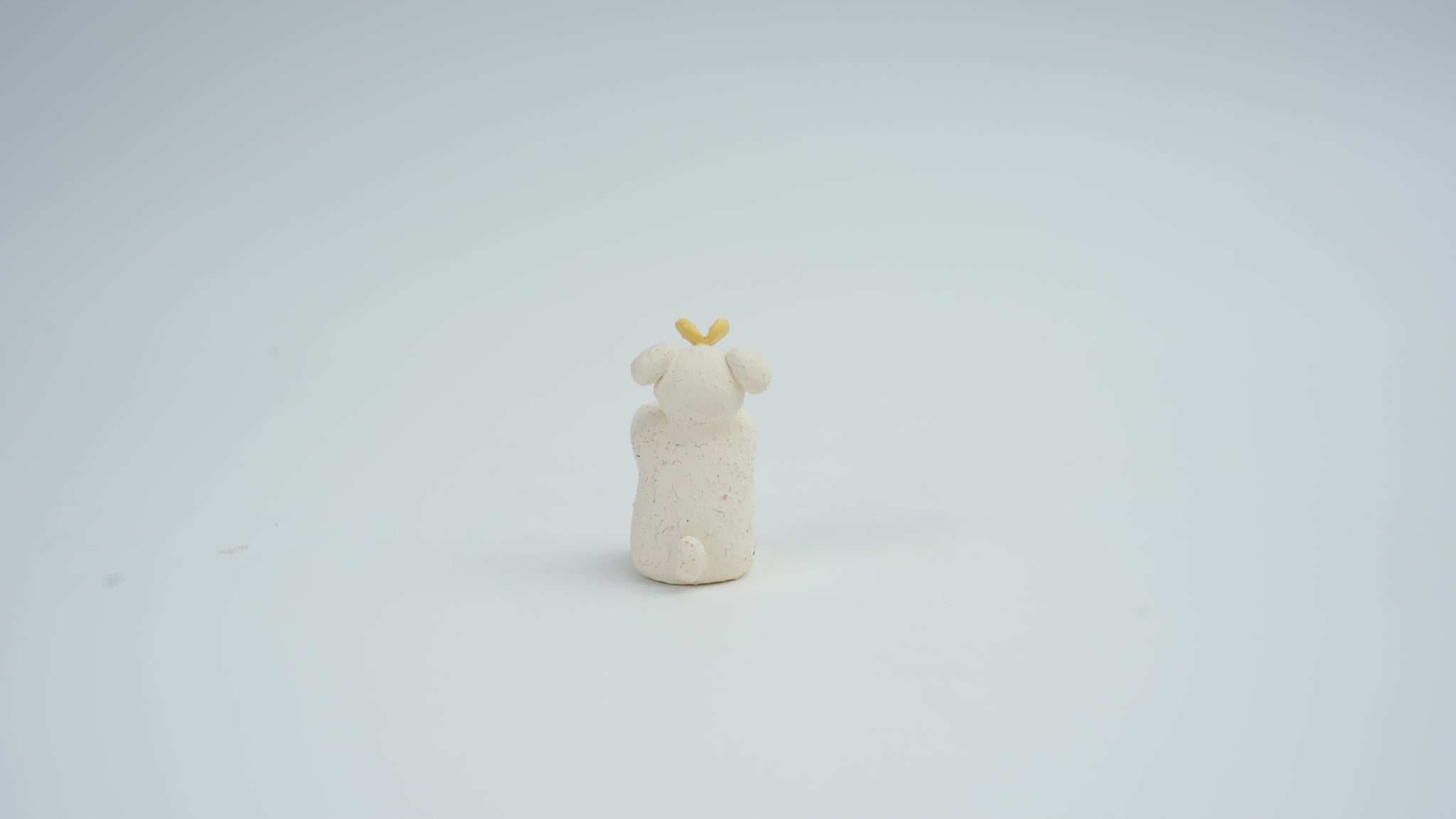 Small Animal Teasing Butterfly Figurine