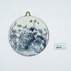 Small-sized Blue and White Porcelain Plaque with Lotus Pattern for Wall Hanging