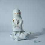 Blue and White Standing Figurine – Large