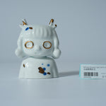 White Glazed Girl with Eyes