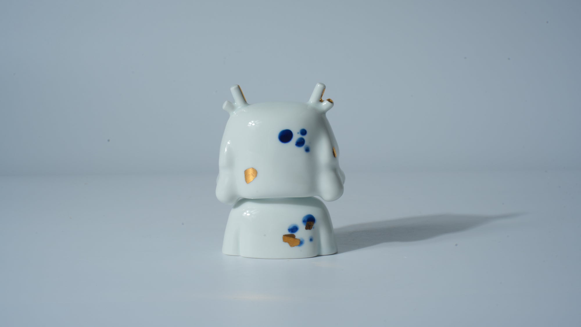 White Glazed Girl with Eyes