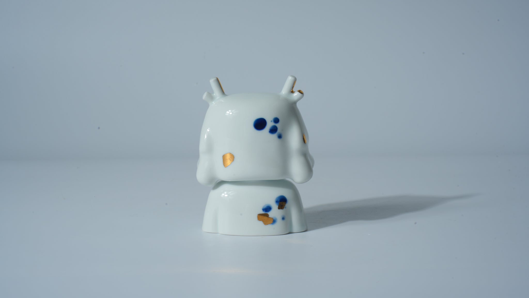 White Glazed Girl with Eyes