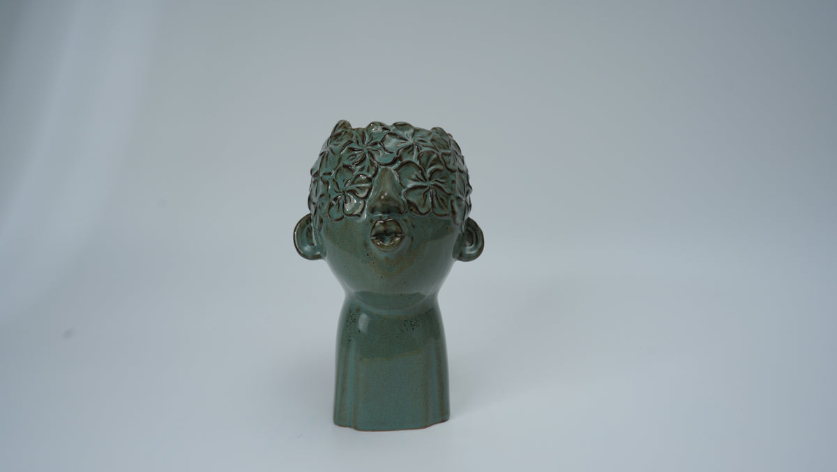 Large Human Face Planter
