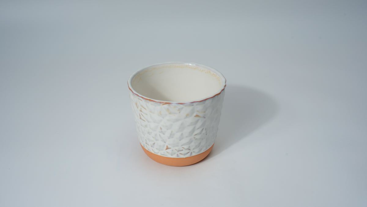 Diamond Patchwork Small Ceramic Planter