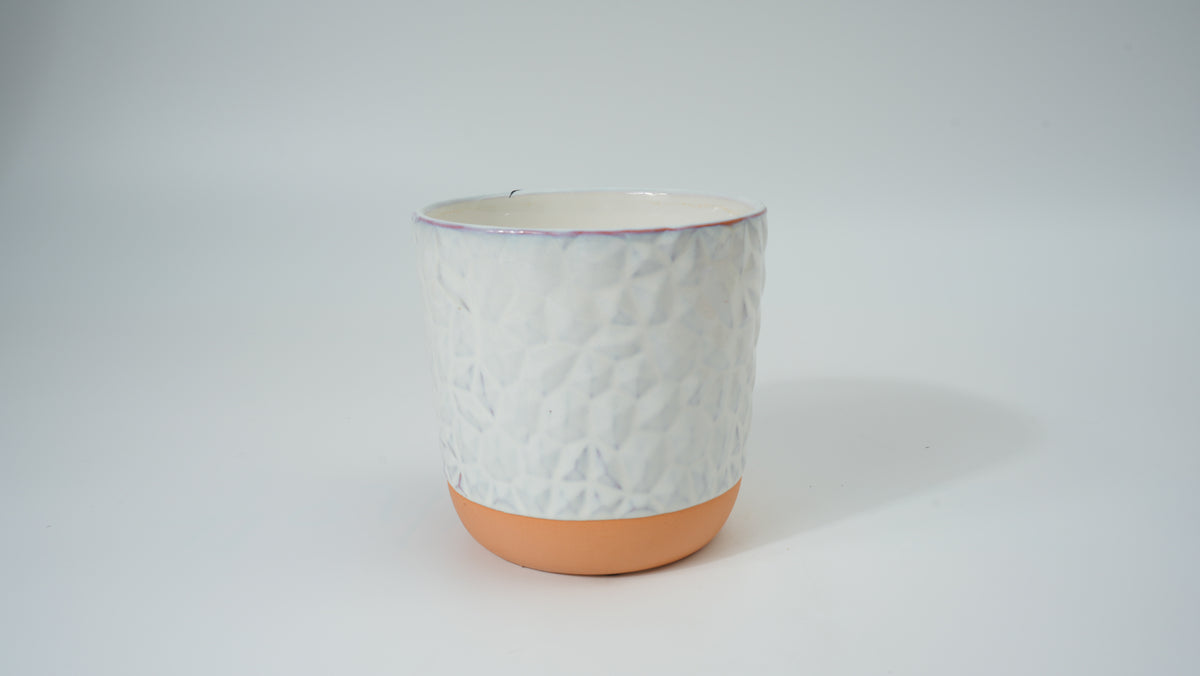 Diamond Patchwork Medium Ceramic Planter
