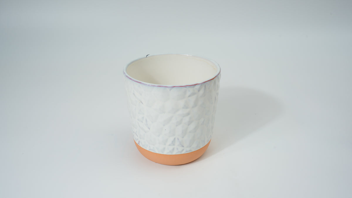 Diamond Patchwork Medium Ceramic Planter