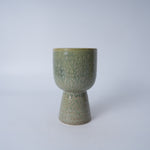 Aqua Tall Pedestal Ceramic Planter – Small