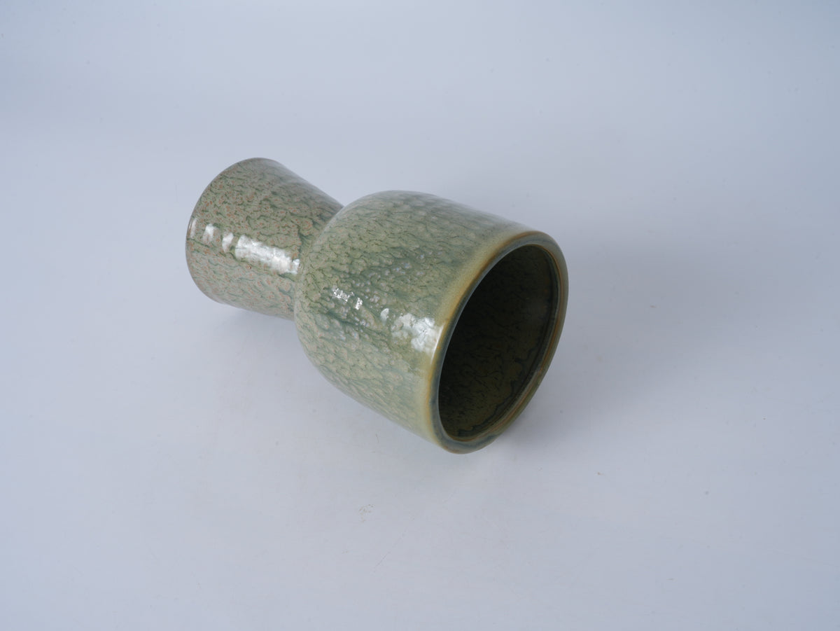 Aqua Tall Pedestal Ceramic Planter – Small