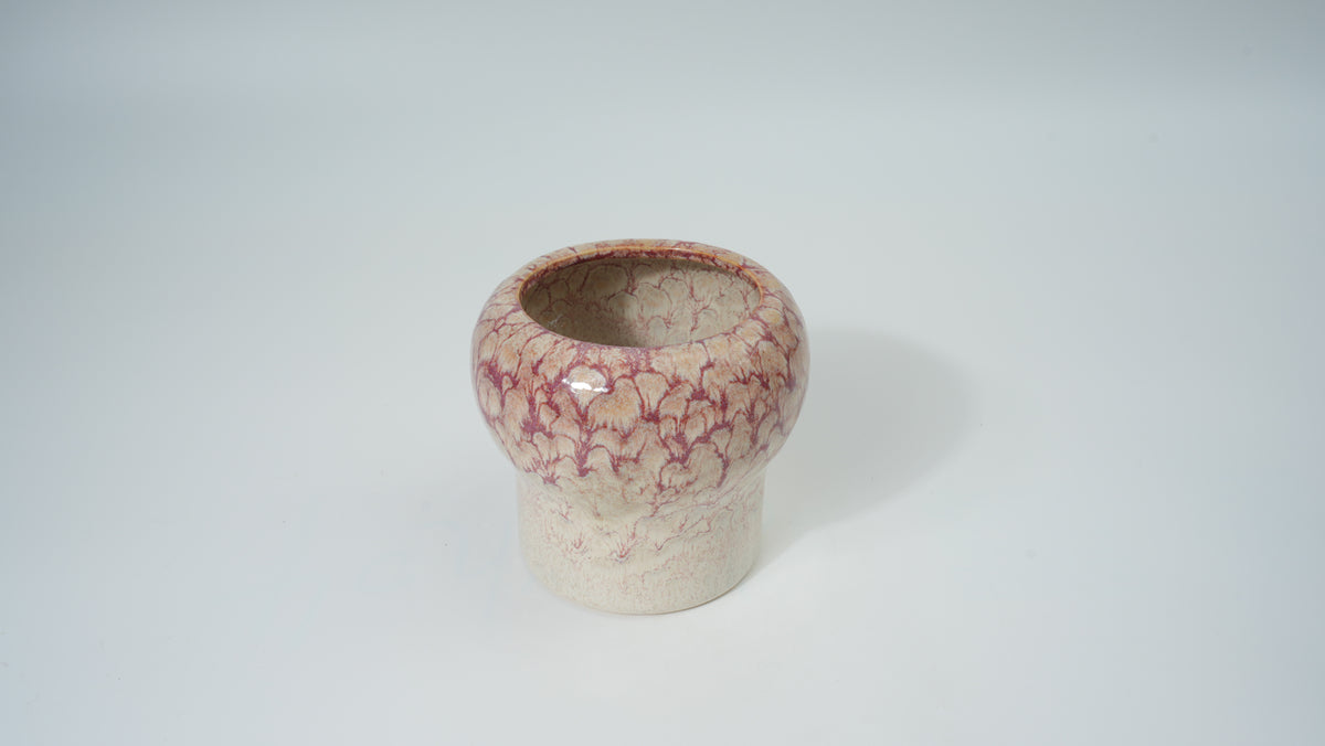 Narrow Neck Ceramic Planter – Orange