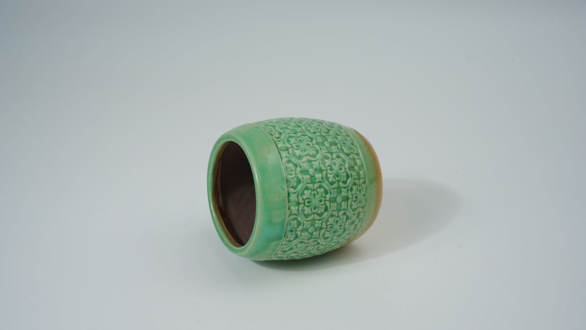 Ceramic Drum-Shaped Planter