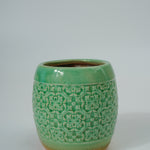 Ceramic Drum-Shaped Planter
